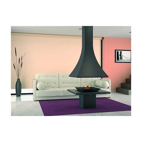 Cheminée Centrale à Base Et Foyer Acier 14 Kw 1 Cheminée Centrale à Base Et Foyer Acier 14 Kw