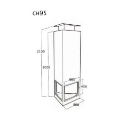 Cheminée Centrale Suspendue à Porte Et Foyer Acier 11 Kw -Chauffage Équipement Magasin 9533777 3