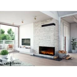 Chemin'Arte Cheminée Encastrable 3D 110cm - 3 Faces - 2000 W - Télécommande -Chauffage Équipement Magasin 96273194 3