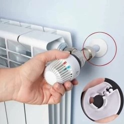 Rosace Radiateur Cache Tuyau Pour Radiateur Chauffage Plomberie Couvercle De Trou Mural Sol 16 Mm / 20 Mm / 25 Mm 24Pcs(Blanc) -Chauffage Équipement Magasin 96317901 5