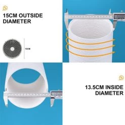 Tuyau D'échappement De Climatisation Mobile étendu 150 Cm Tuyau D'échappement De Climatisation Portable Résistant à La Chaleur Et à La Corrosion Pour Climatiseur Déshumidificateur Sèche-linge -Chauffage Équipement Magasin 97564740 2
