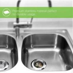 Ensemble De 2 Crépines De Vidange, évier De Cuisine En Acier Inoxydable, Baignoire De Douche, Crépine De Filtre D'évier, Crépine De Vidange 2 Pièces, Différentes Tailles Sont Pour Crépine Universelle, -Chauffage Équipement Magasin 97632474 5