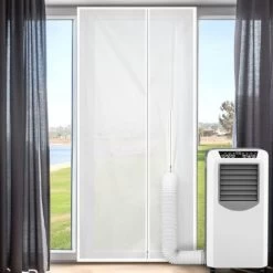 Joint De Porte Pour Climatiseurs Mobiles, 90 210 Cm Kit Calfeutrage Climatiseur Porte Fenetre, Facile à Installer Ne Nécessite Aucun Perçage Pour Toutes Les Portes